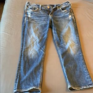 Silver jeans capris